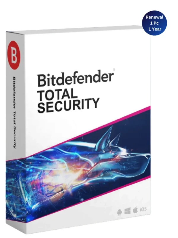 Bitdefender Total Security 1 User 1 Year Renewal