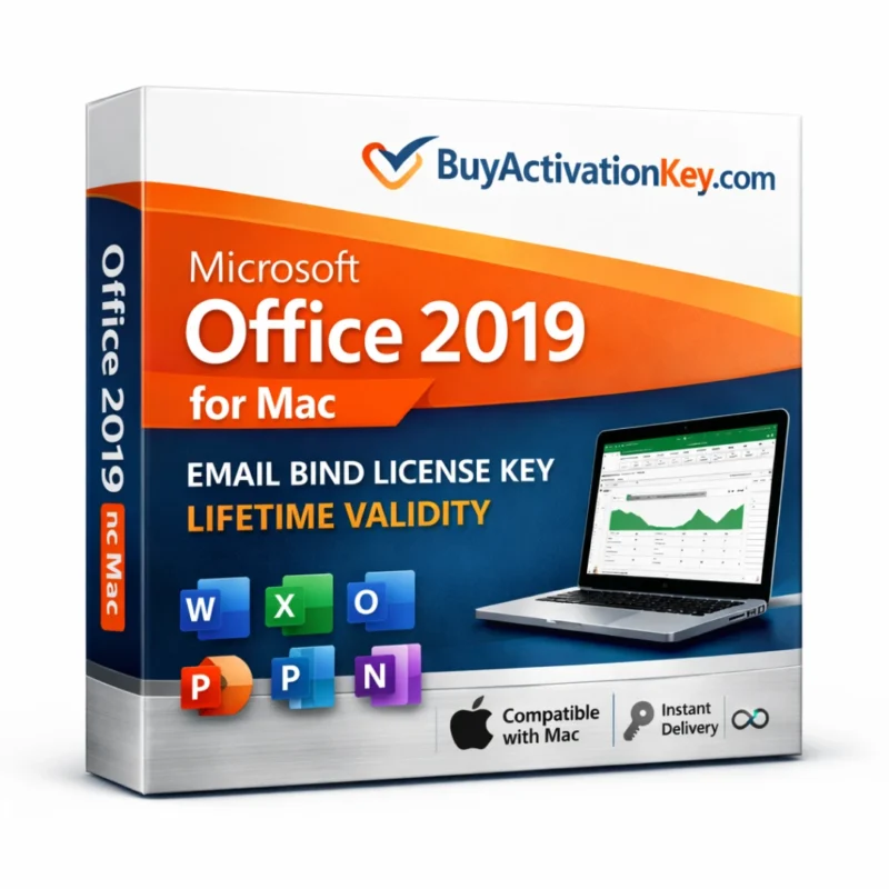 MS Office for Mac 2019 Email Bind License Key LIFETIME VALIDITY