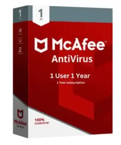 McAfee Antivirus 1 Pc 1 Year