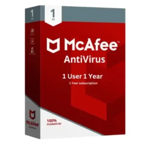 McAfee Antivirus 1 Pc 1 Year