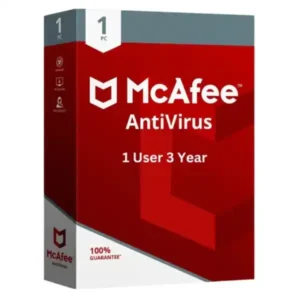 McAfee Antivirus 1 User 3 Years