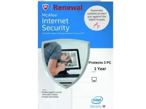 McAfee Internet Security 3 Pc 1 Year