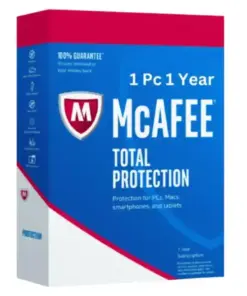McAfee Total Protection 1 Pc 1 Year