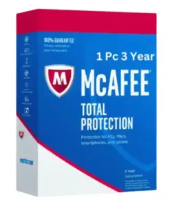 McAfee Total Protection 1 Pc 3 Years