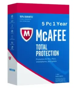 McAfee Total Protection 5 Pc 1 Year