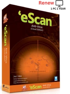Renew Escan Antivirus 1 User 1 Year