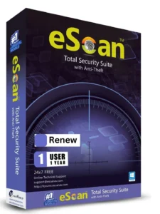 Renew Escan Total Security 1 User 1 Year