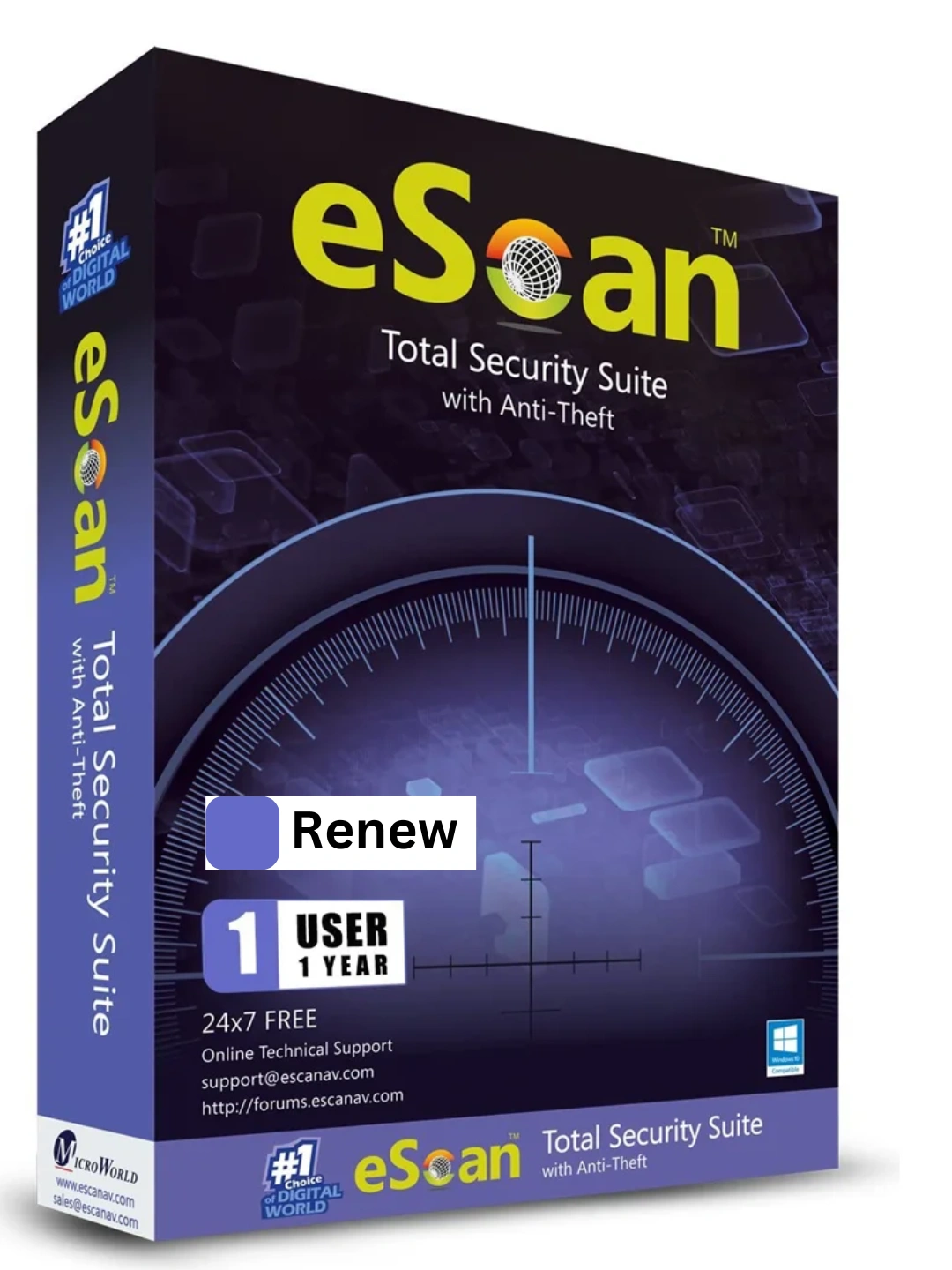 Renew Escan Total Security 1 User 1 Year