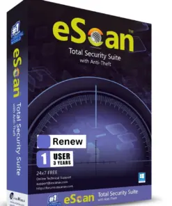 Renew Escan Total Security 1 User 3 Year