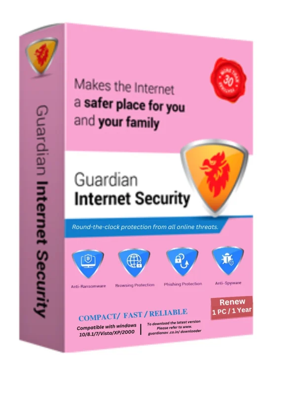 Renew Guardian Internet Security 1 User 1 Year