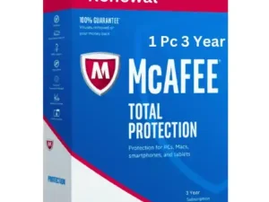 Renew McAfee Total Protection 1 Pc 3 Years