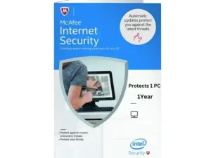 Renew Mcafee Internet Security 1 User 1 Year