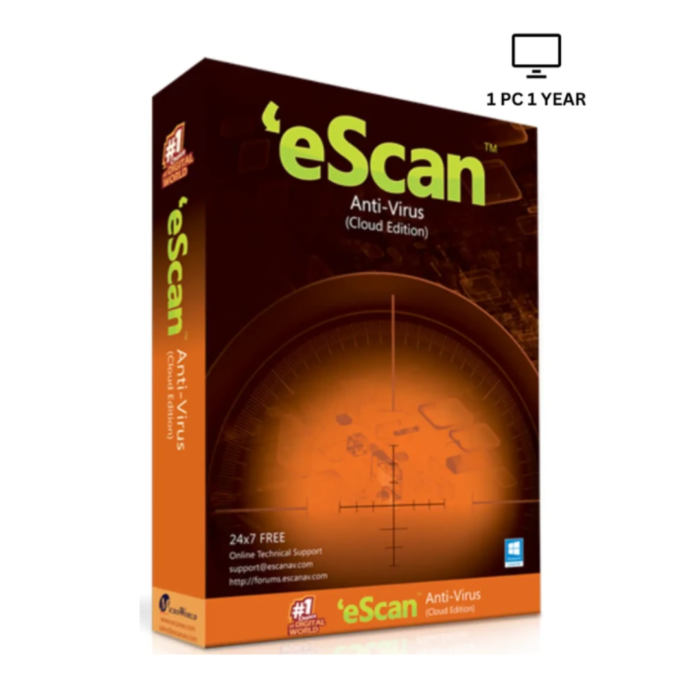 eScan Antivirus 1 User 1 Year