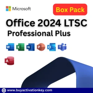 Microsoft Office 2024 LTSC Professional Plus Box Pack with lifetime license key