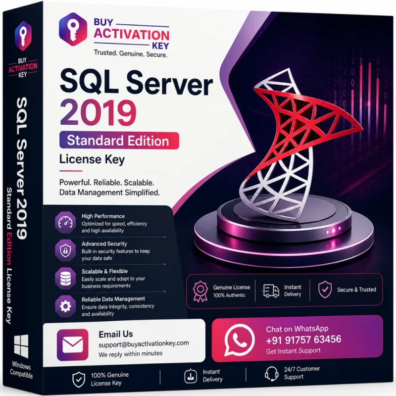 SQL Server 2019 Standard Edition License Key