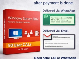Windows Server 2016 RDS User CAL license key delivery with installation guide and official download support