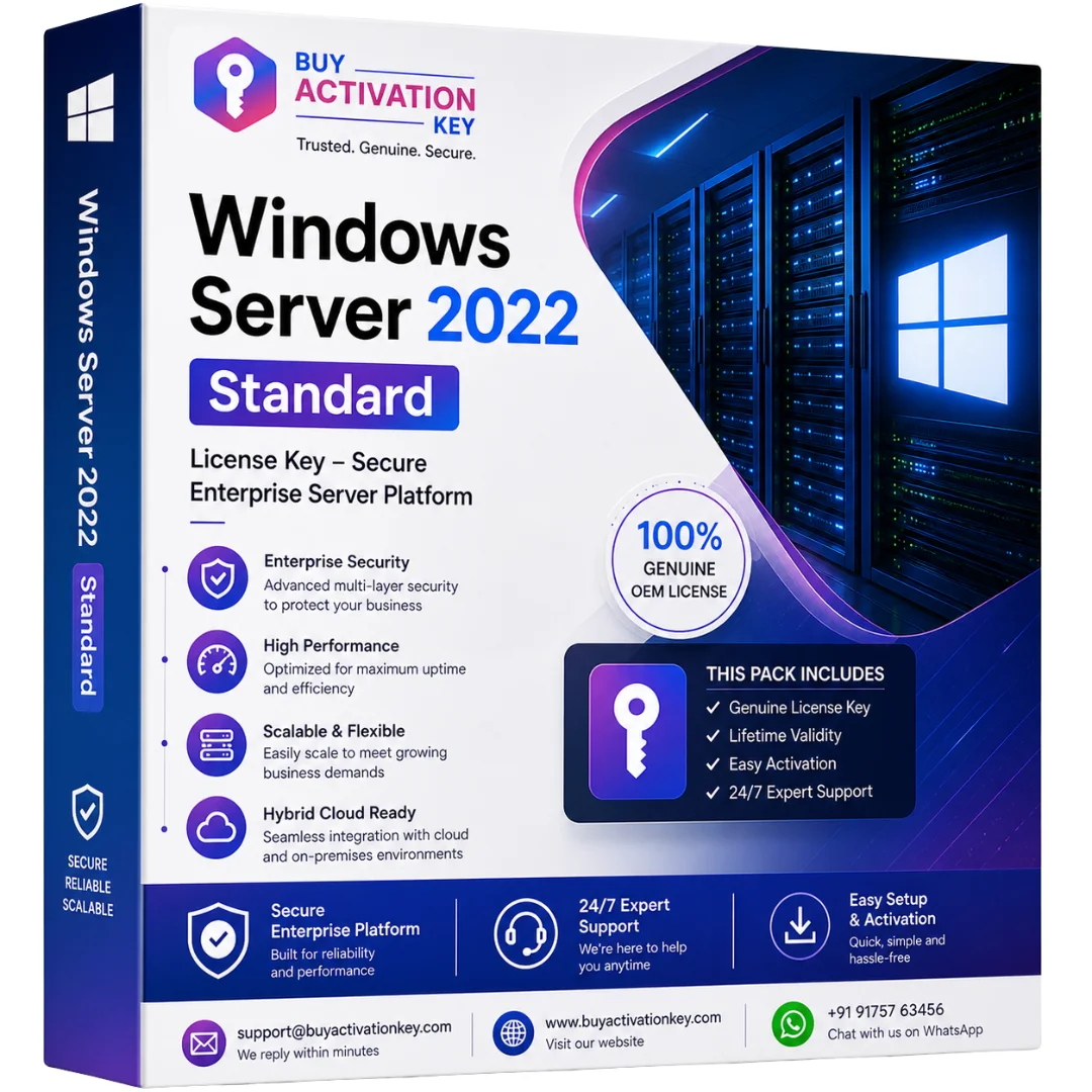 Windows Server 2022 Standard License Key – Secure Enterprise Server Platform Windows Server 2022 Standard License Key – Secure Enterprise Server Platform