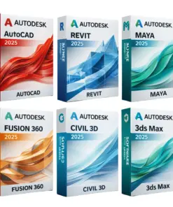 Autodesk Single Software 2025 boxes AutoCAD Revit Maya Fusion 360 Civil 3D 3ds Max design tools