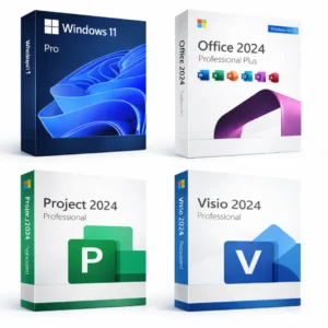 Office 2024 Pro Plus Windows 11 Pro Project Visio software bundle digital license