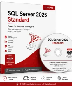 SQL Server 2025 Standard DVD Box Pack physical license database software