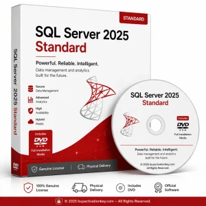 SQL Server 2025 Standard DVD Box Pack physical license database software