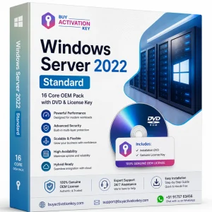 Windows Server 2022 Standard 16 Core OEM Pack with DVD & License Key