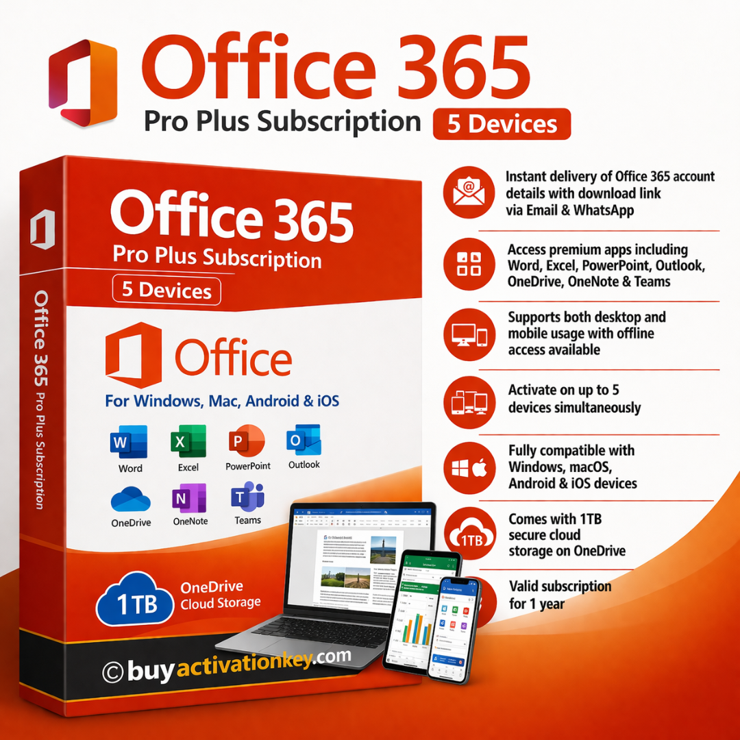 Office 365 with 1TB Cloud Storage