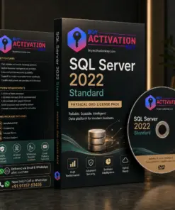 SQL Server 2022 Standard physical DVD license pack with original license key