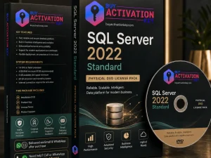 SQL Server 2022 Standard physical DVD license pack with original license key