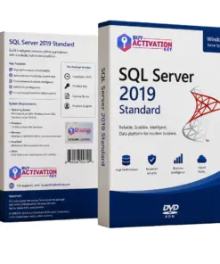 SQL Server 2019 Standard physical DVD license pack with original license key packaging and courier delivery
