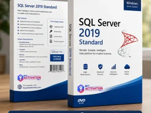 Buy SQL Server 2019 Standard Physical DVD License Pack online with courier delivery, original license key packaging, safe online activation, and update-supported use.
